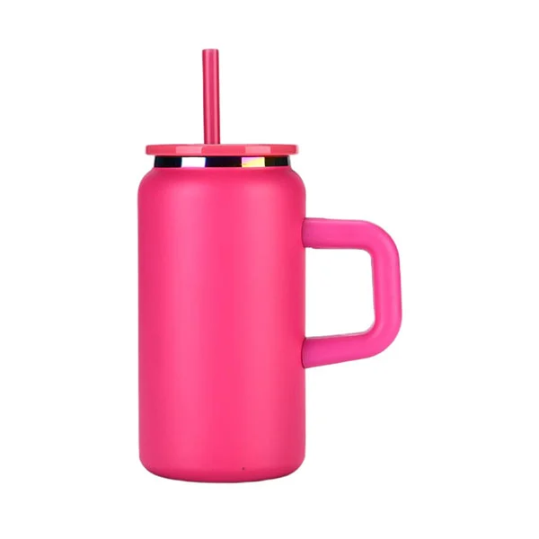 16oz stainless steel vacuum bisa mugs nganggo gagang sing bisa dicopot