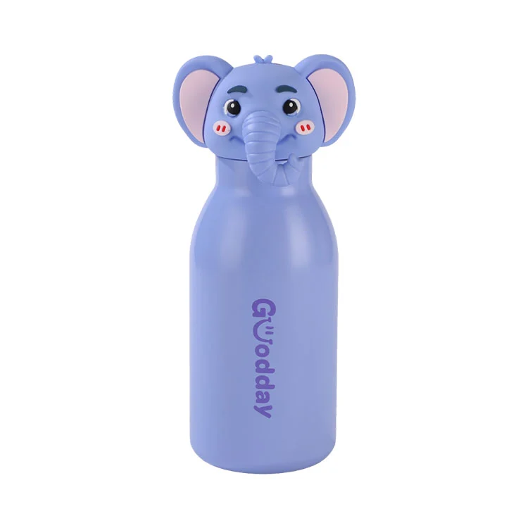 450ml Kartun Kepala Cangkir Air Stainless Steel Anak